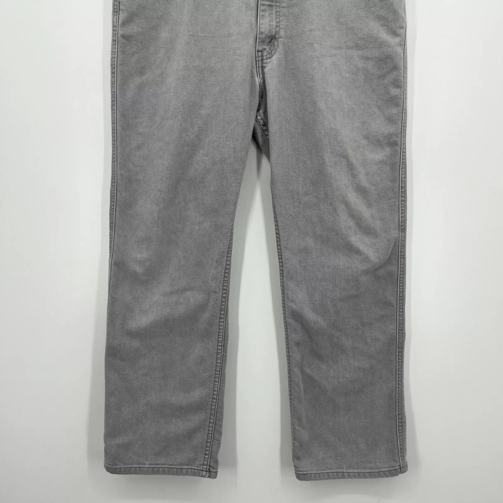 Levi's‎ Jeans Men's Size 38 Gray Cotton Blend Leather Tab Vintage 90s Paper Tag - Picture 4 of 10